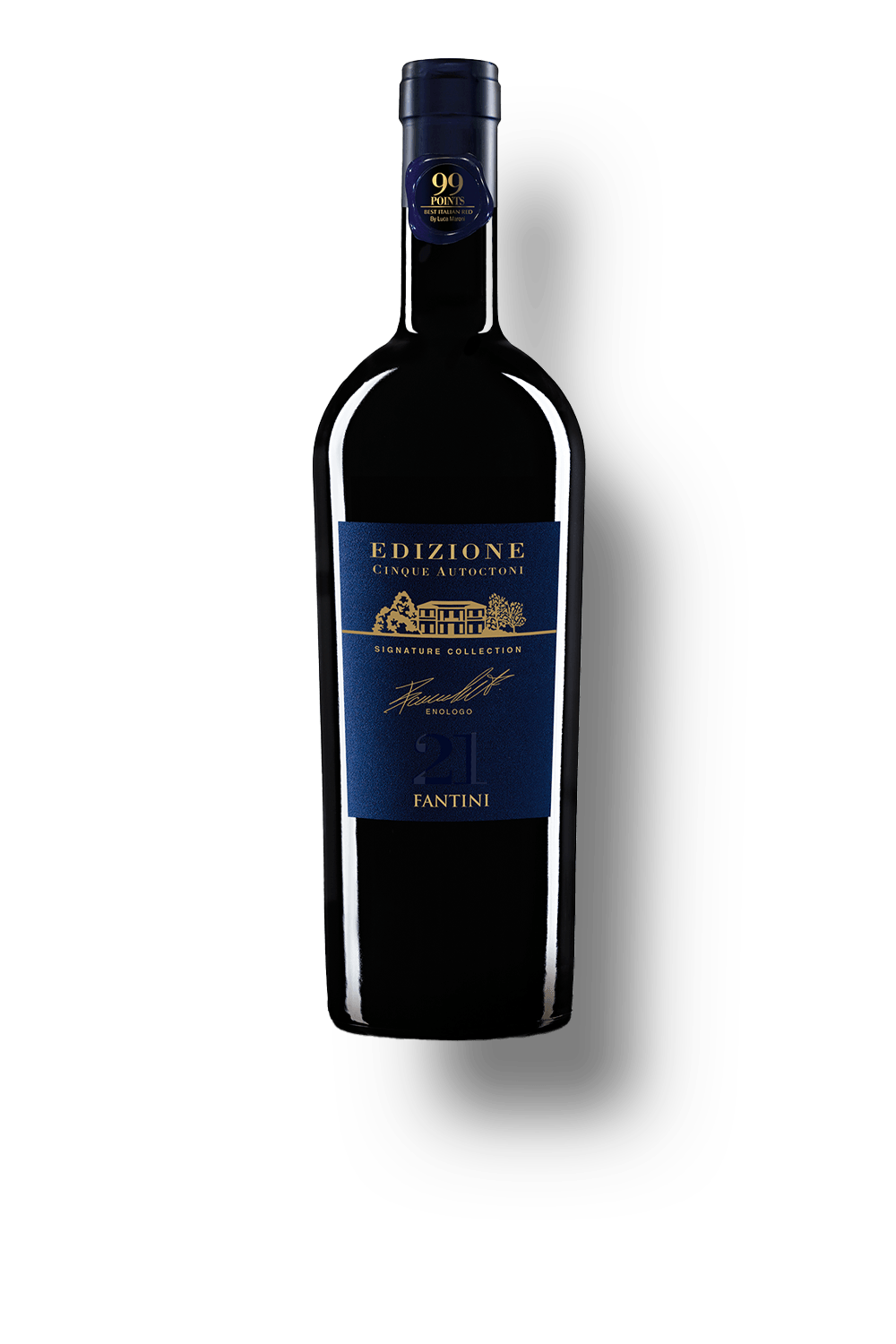 Vinho Fantini Tinto Seco Itália Edizione Cinque Autoctoni N22 Blend 2021 750ml
